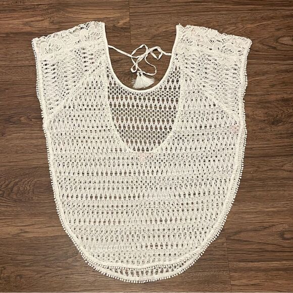 Victoria’s Secret Crochet Lace Swim Coverup White Size Small - Picture 10 of 16